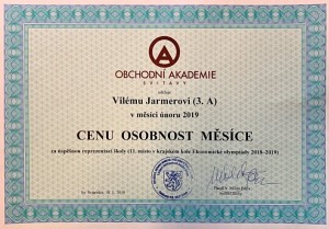 Osobnost - 02-2019 - certifikát - Jermar